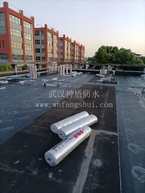 武漢黃陂某工業園樓頂鋪設SBS防水卷材